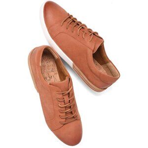 NEW Kork-Ease Paislee Lace-Up Sneakers - Leather  in Campfire Orange  725 2s7